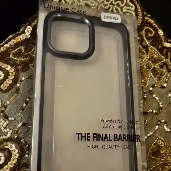 کاور 13 پرو  مکس شیشه ای دور مشکی  iphon 13pro max