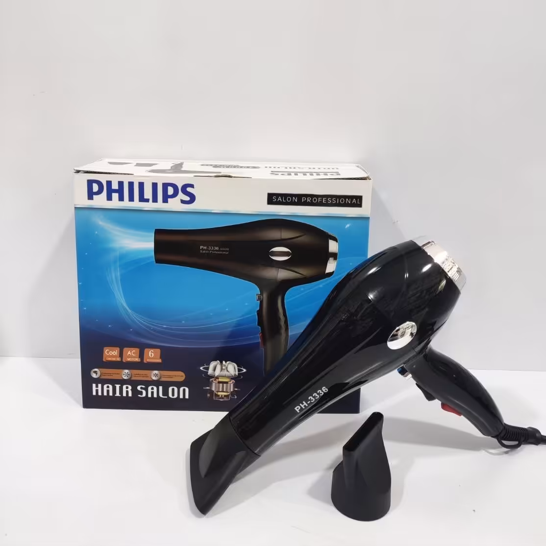 سشوار فیلیپس اصل موتور سنگین مدلph3336