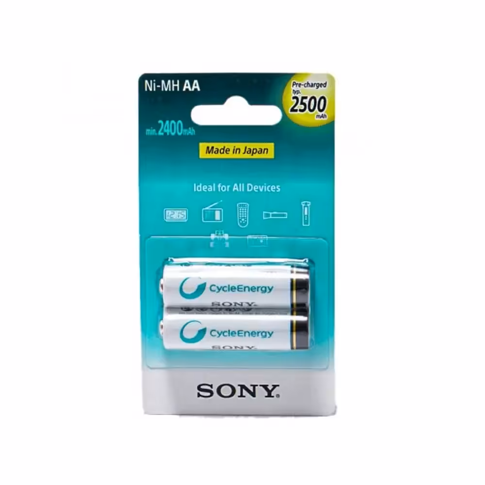 باتری قلمی شارژی سونی Sony AA 2500mah Battery