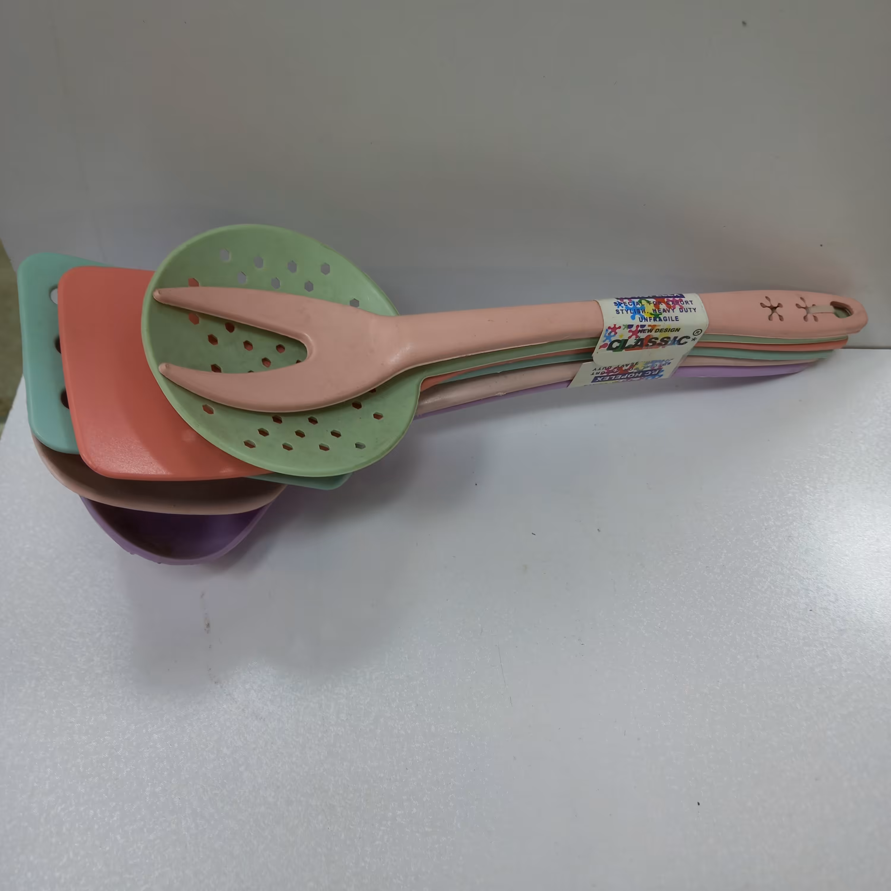 کفگیر ملاقه رنگی