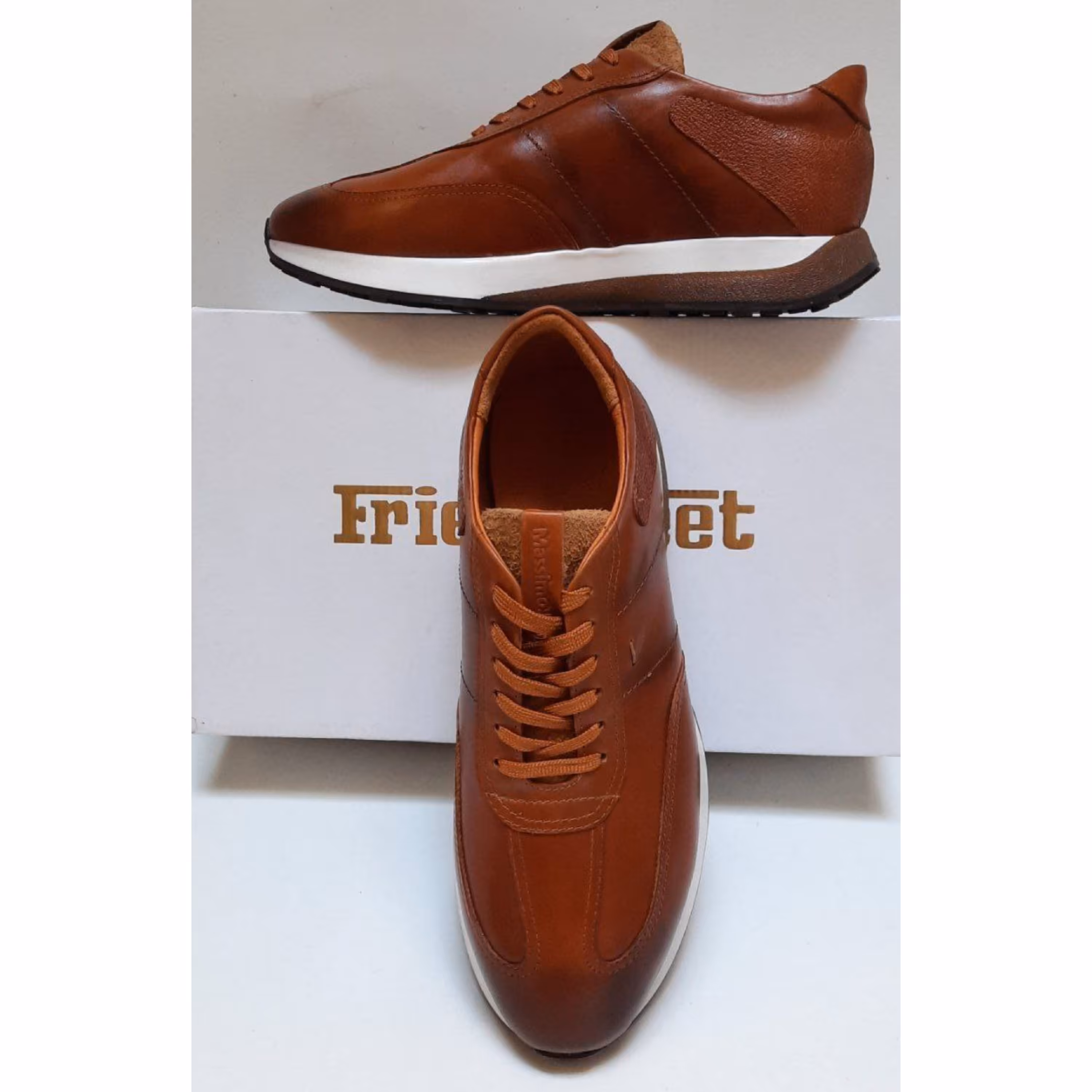 کفش تمام چرم مردانه اسپرت مدل FM