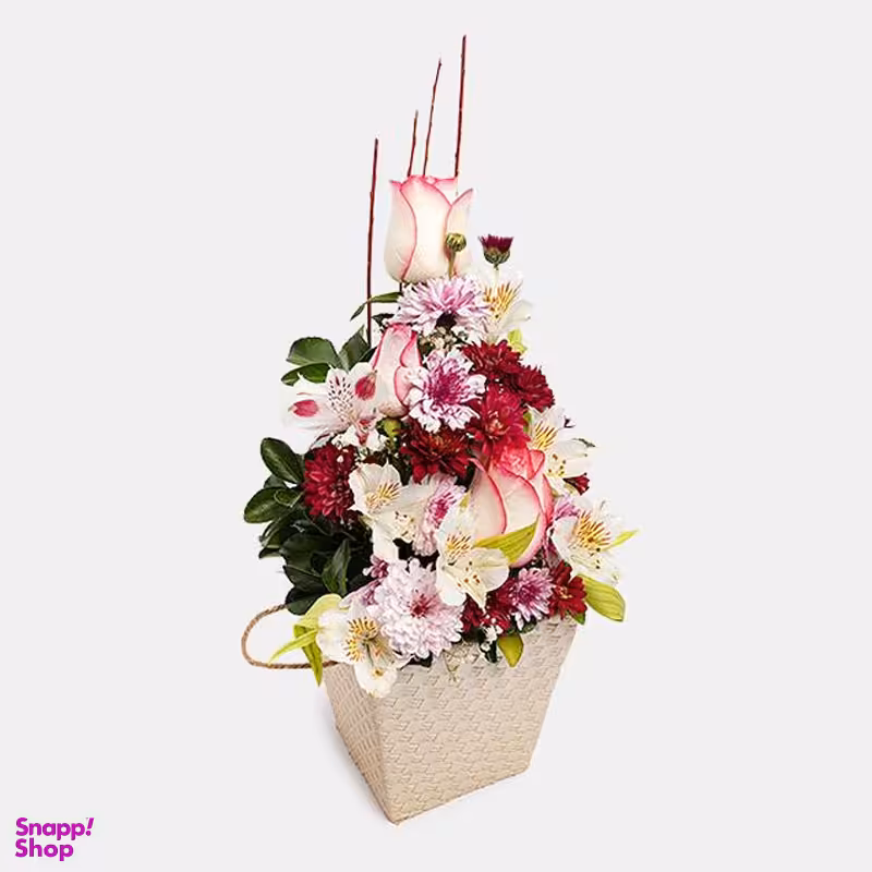 باکس گل طبیعی سایز متوسط ابعاد 30×40