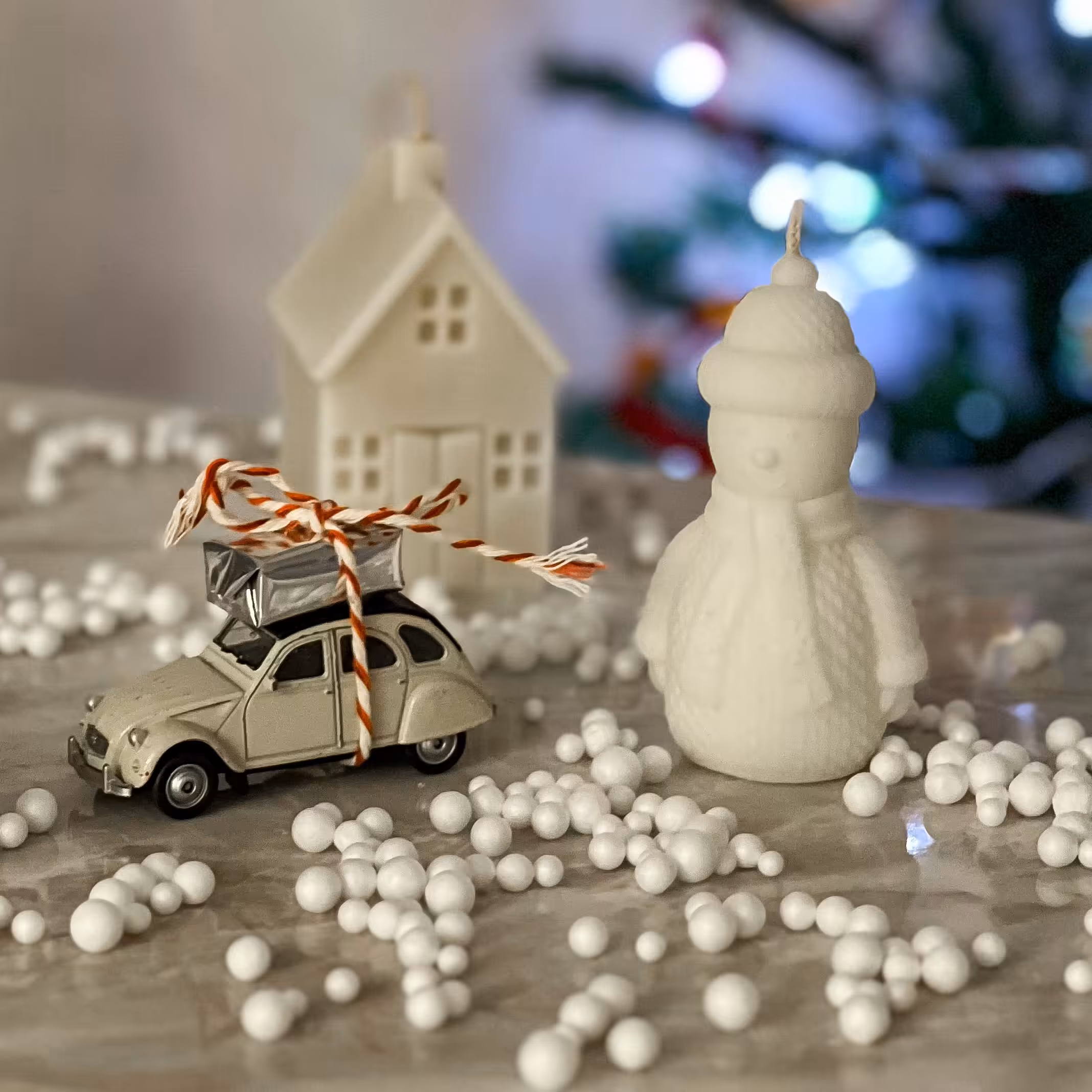 شمع ادم برفی