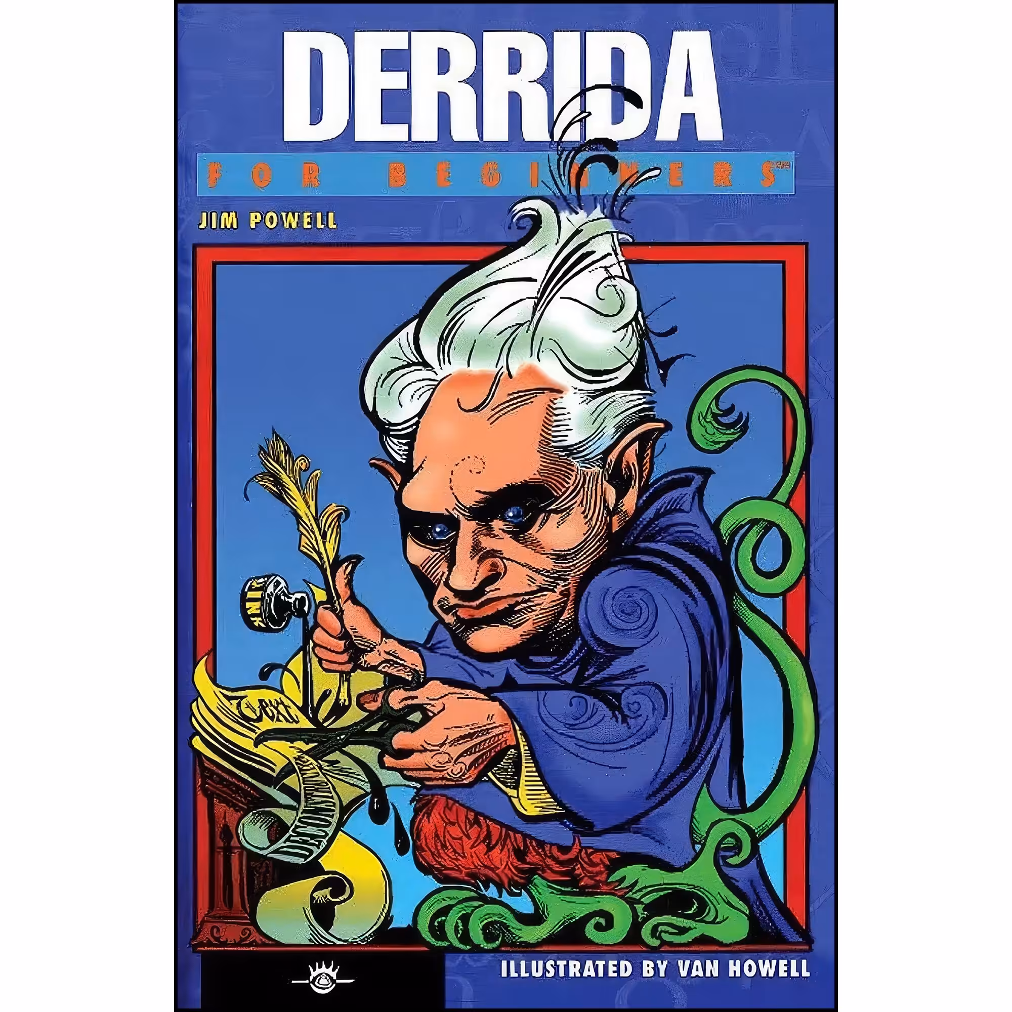 کتاب زبان اصلی Derrida For Beginners اثر Jim Powell and Van Howell