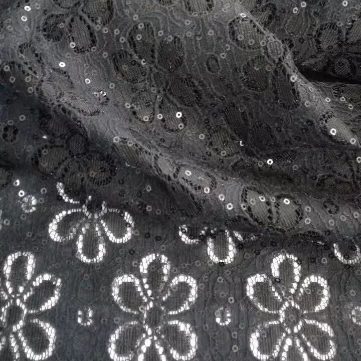 پارچه تور  پولک دوزی