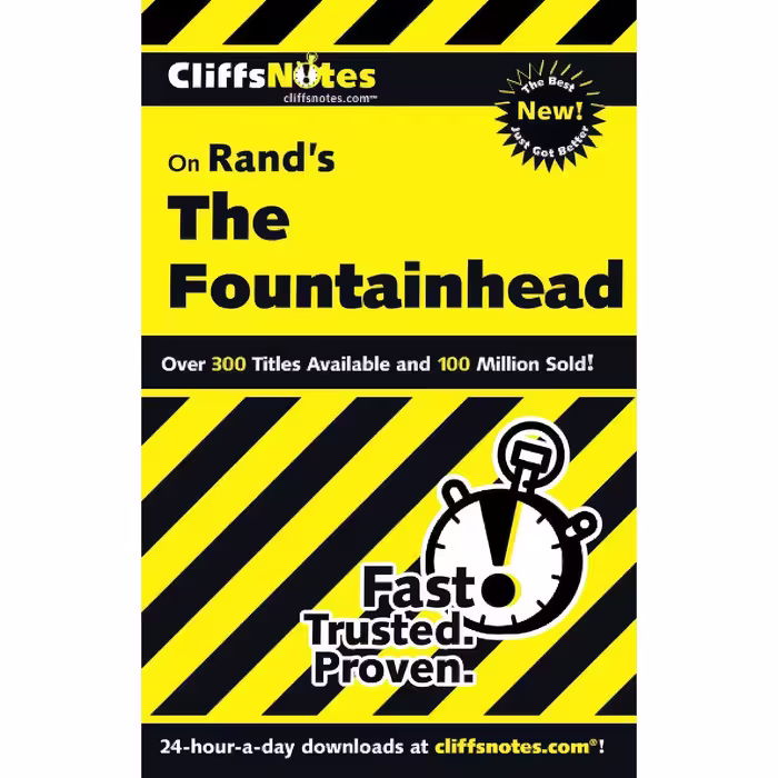 کتاب زبان اصلی CliffsNotes on Rands The Fountainhead اثر Andrew Bernstein