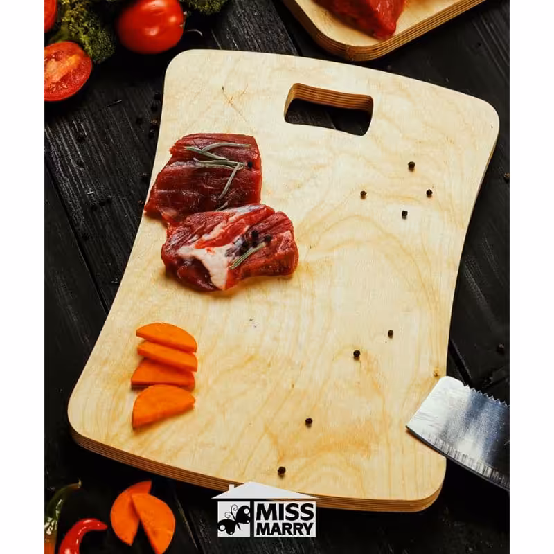 تخته گوشت چوبی مدل میس ماری کد 03