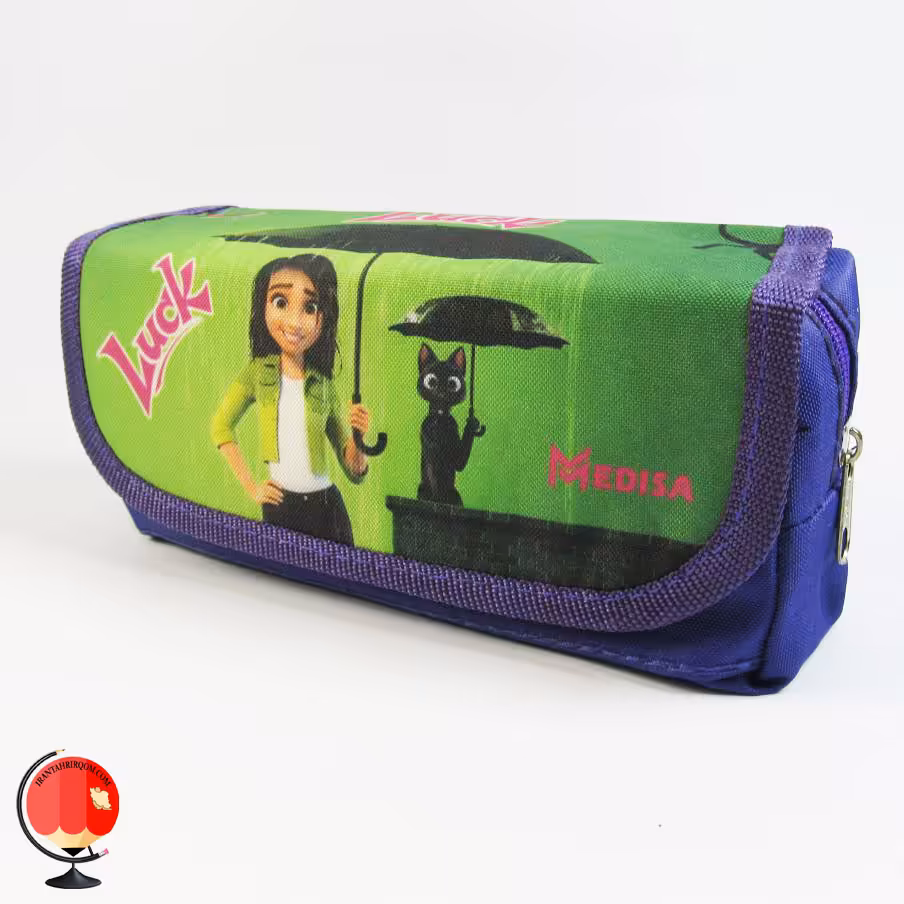 جامدادی دخترانه سه زیپ طرح شانس مدیسا