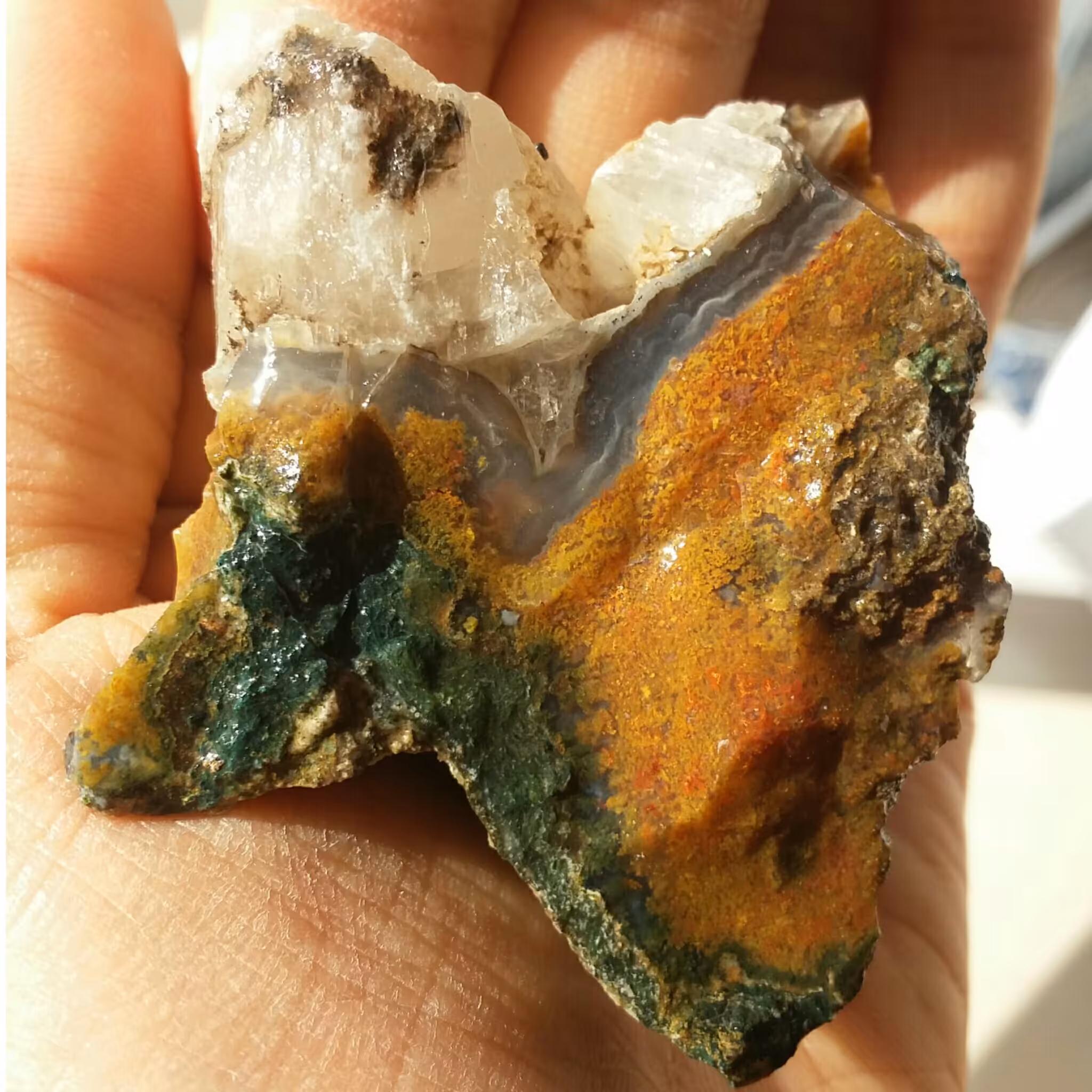 سنگ راف منظره 7رنگ دیدنی کاملا طبیعی شااهکار خلقت زیباااا خااااااص بی نظیر