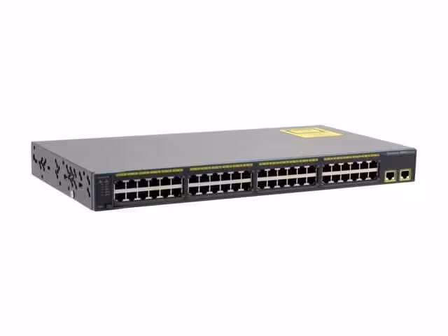 سوییچ مدیریتی 48 پورت Cisco مدل (ref) WS-C2960-48TT-L - فروشگاه اینترنتی طیف سنتر