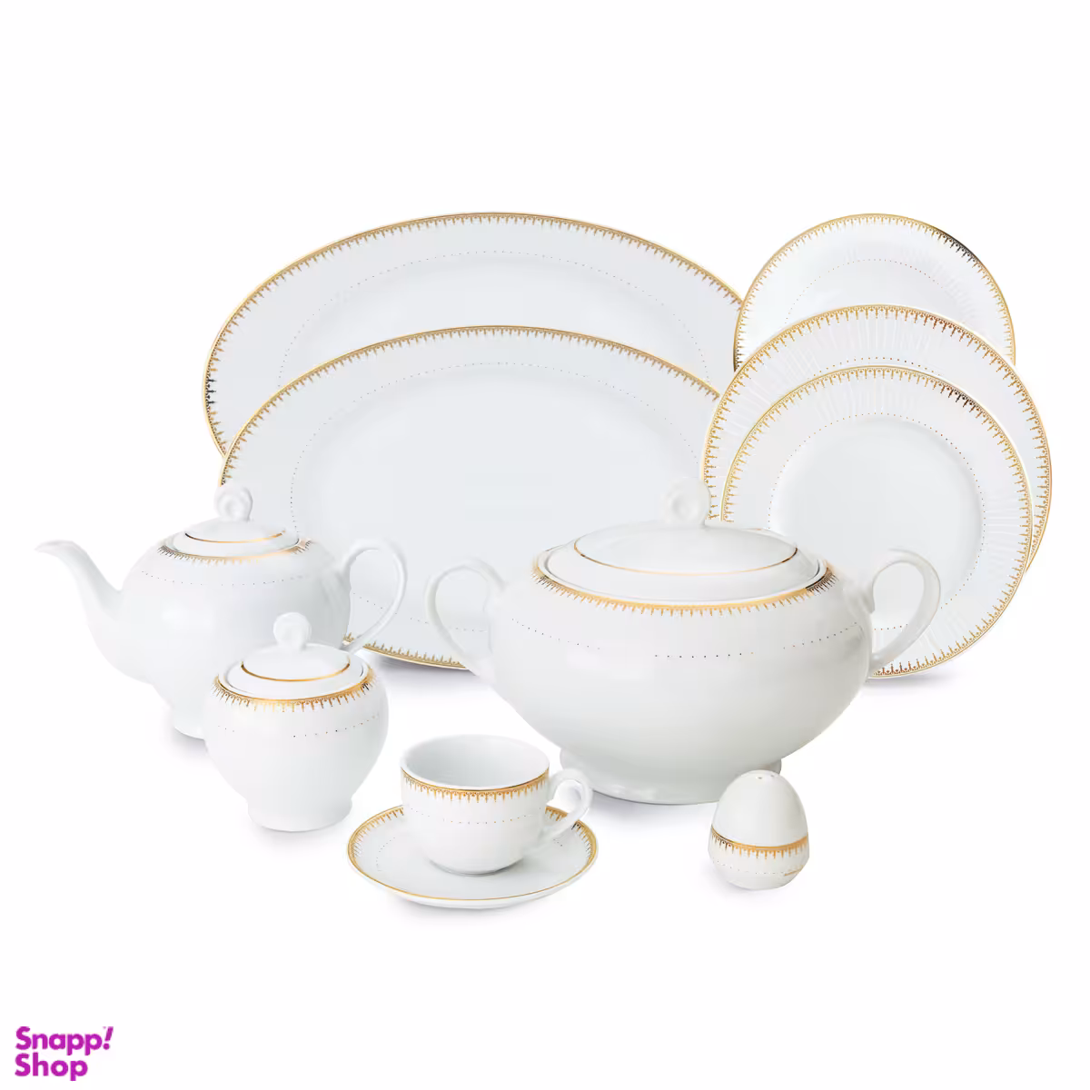 سرویس 102 پارچه چینی زرین مدل سپیدار