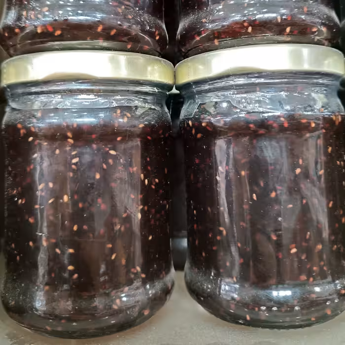 مربای تمشک در سایز کوچک ،پخت امسال کاملا تازه و شیرین