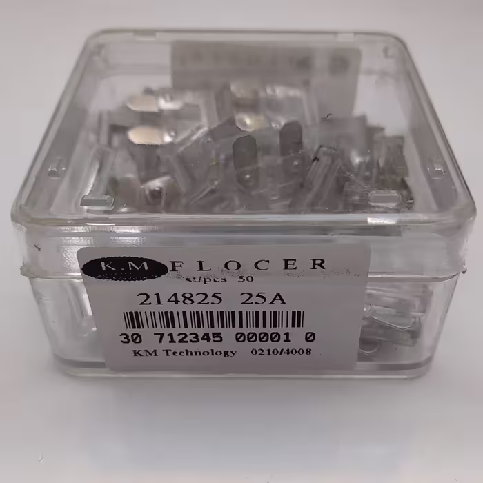 فیوز شیشه ای خودرو 25 امپر بسته 50 عددی