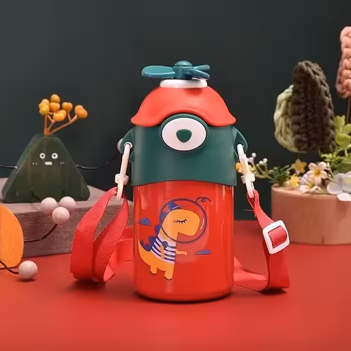 قمقمه فلاسکی کودک طرح حیوانات پره دار 550 میل