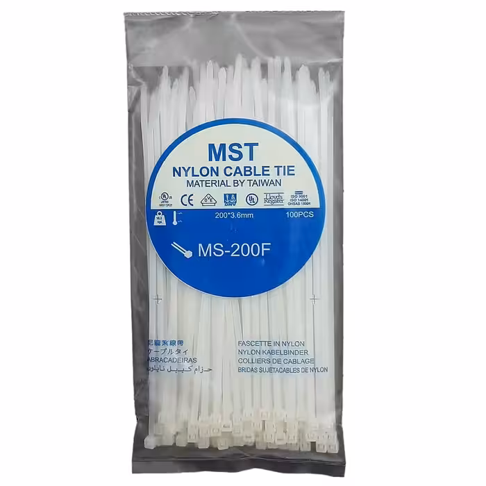 بست کمربندی پلاستیکی 20 سانتی پک 100 عددی