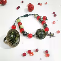 دستبند و انگشتر رزین