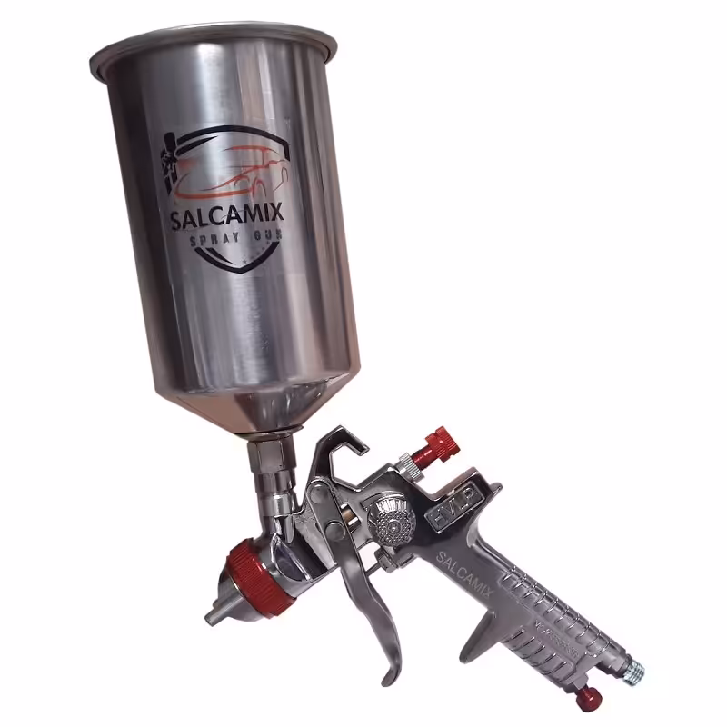 پیستوله رنگ سه تنظیمه کاسه فلزی سالکامیکس مدل H827 نازل 1.3