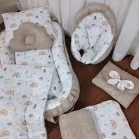 ست کامل تشک لبه دار-تشک همراه-تشک بازی-بالش شیردهی