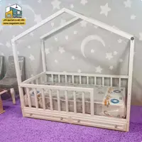 تخت خواب کودک مدل کلبه کد BCP05 - فروشگاه سه گامه