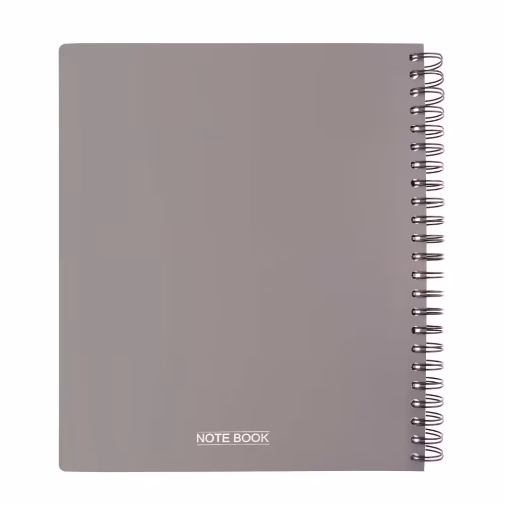 دفتر  200 برگ پاپکو مدل A4  مات کد A4-635 رنگ طوسی روشن