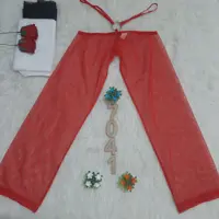 شلوار توری فانتزی Anahel کد 7041 - سفید