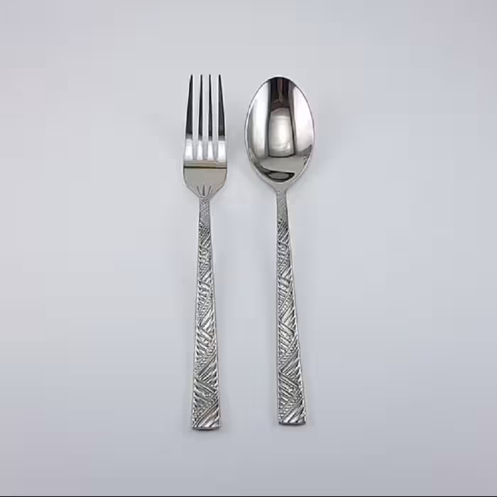 قاشق چنگال 12 پارچه استیل یونیک کد 5980