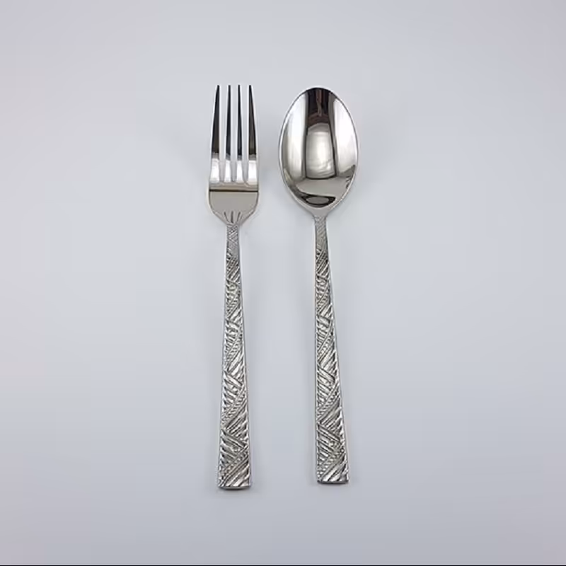 قاشق چنگال 12 پارچه استیل یونیک کد 5980