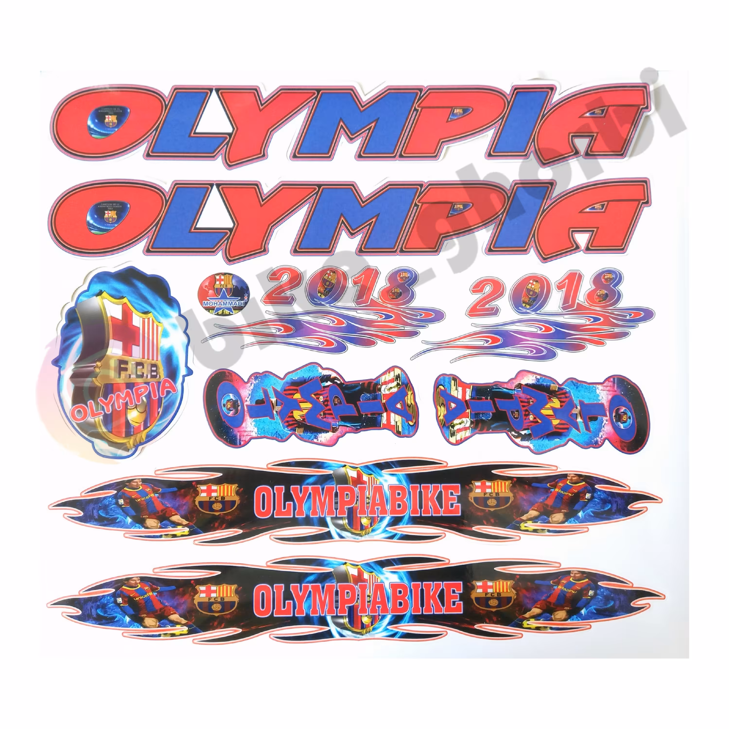 برچسب بدنه دوچرخه مدل المپیا کد 047