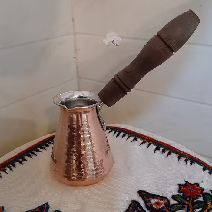 قهوه جوش دسته چوبی