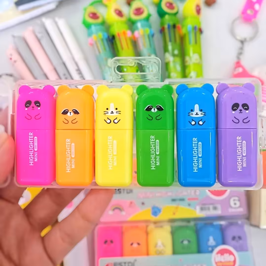 هایلایتر فانتزی عروسکی مینی تدی یکی از قشنگترین ها و پرطرفدارترین ها