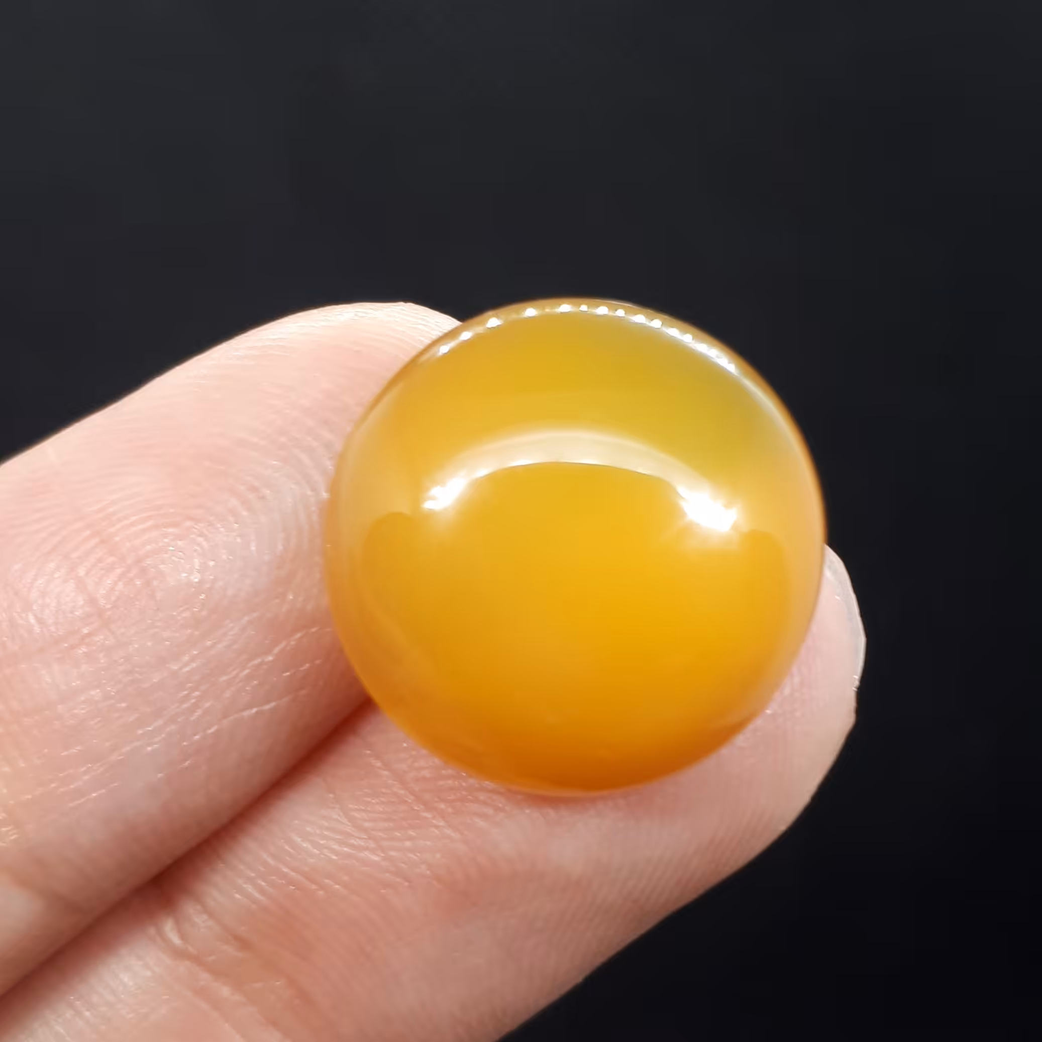 نگین عقیق زرد کد 0026