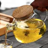 قوری پیرکس درب چوبی 1100میل