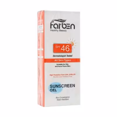 ژل ضد آفتاب SPF46 پوست چرب فاربن 50 میلی لیتر