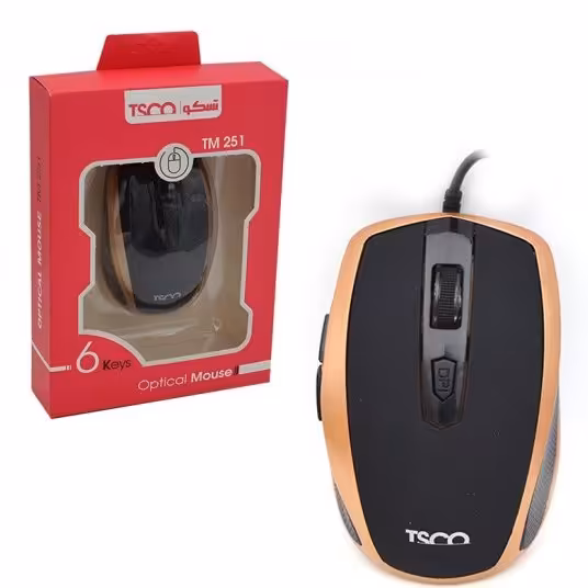 موس سیم دار 6 کلید تسکو (TSCO) مدل TM 251

