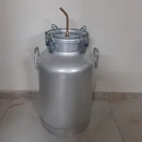 بیدون دیگ  دبه الومینیوم چهار چفت  جدید 50 لیتری  