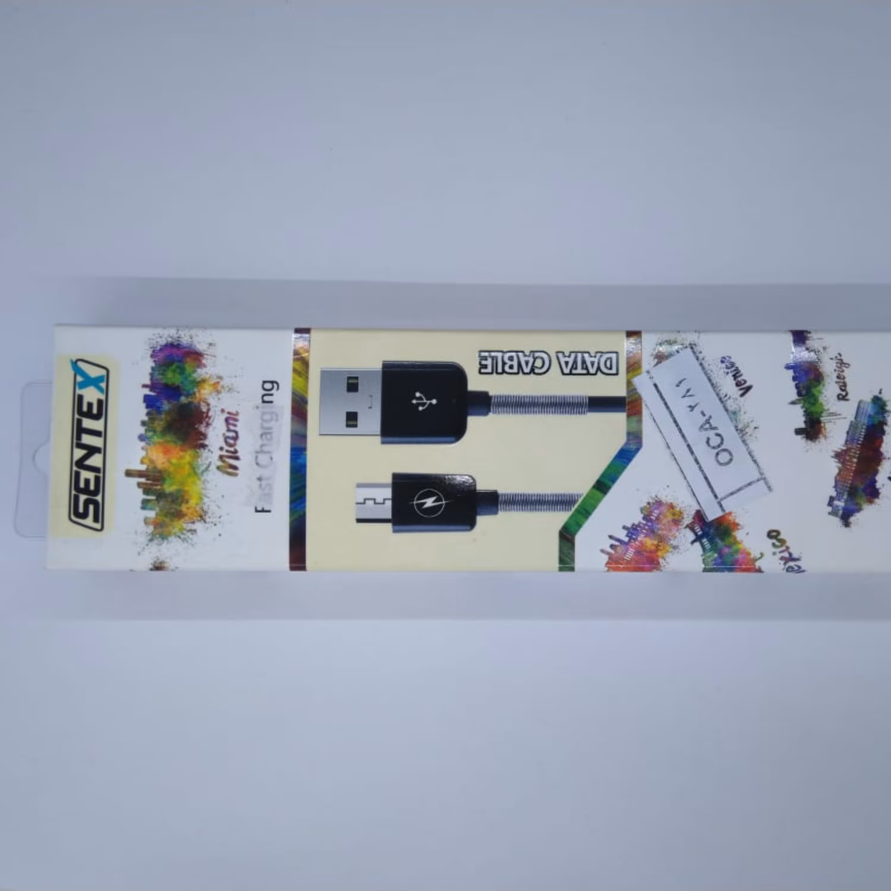 کابل شارژ فنردار سنتکس mini-usb 