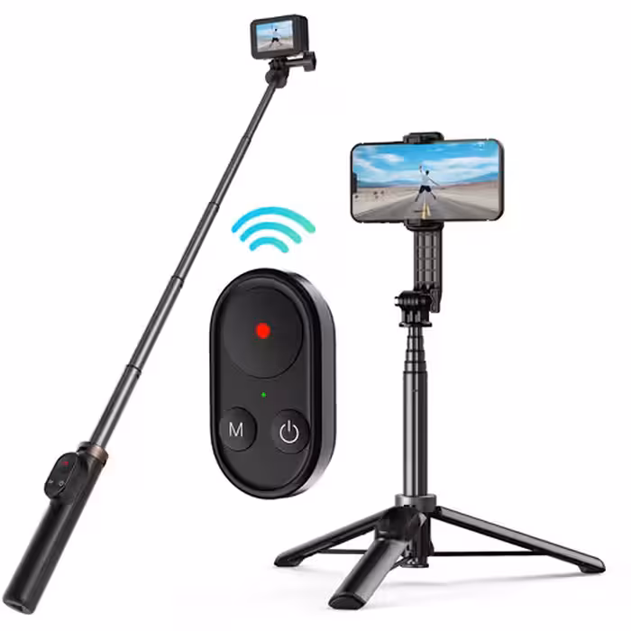 مونوپاد ریموت دار گوپرو و موبایل تلسین Telesin TE-RCSS-001