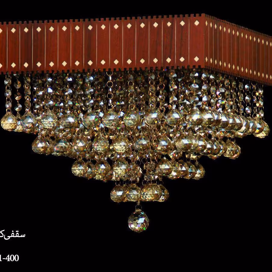 لوستر سقفی کریستالی کد001/400