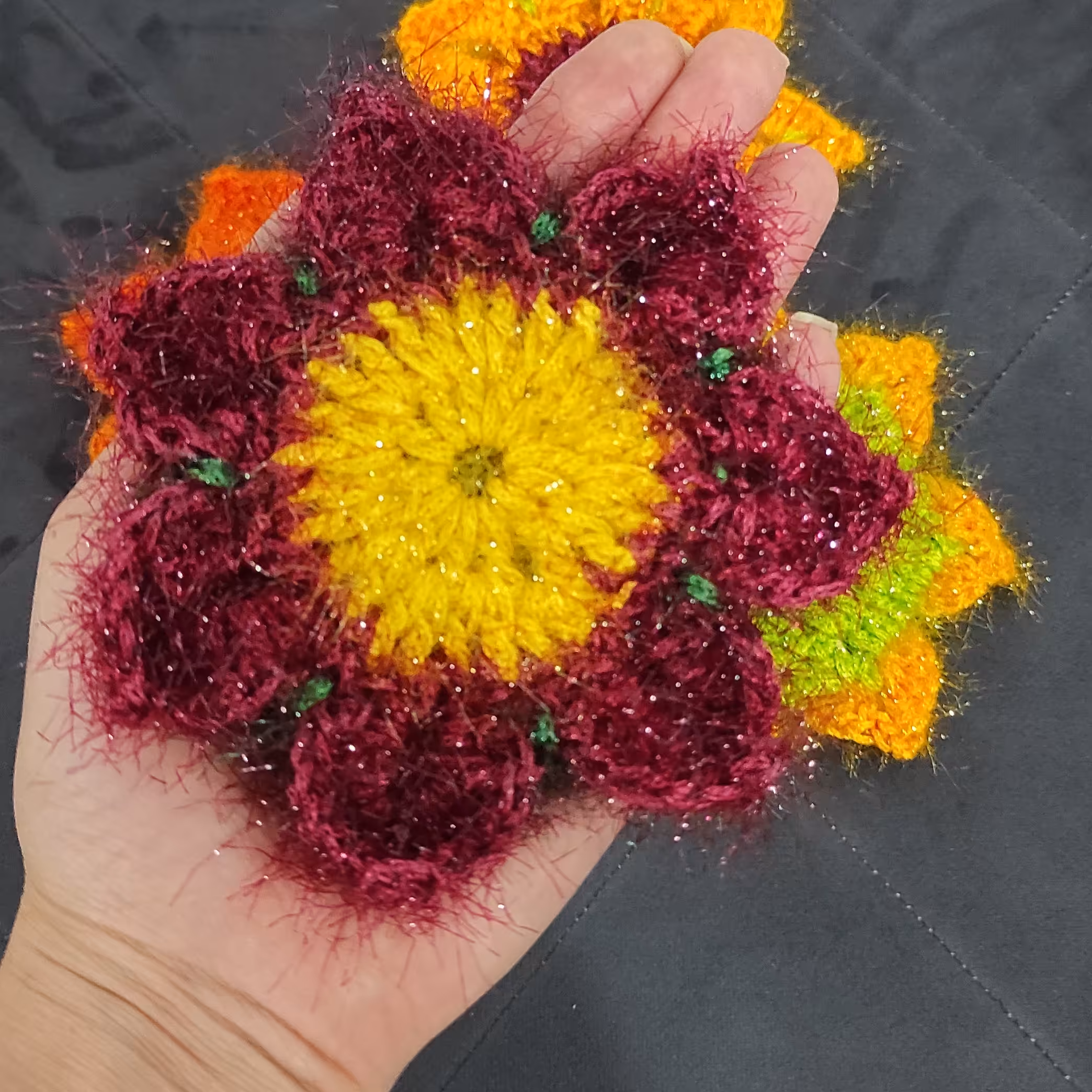 اسکاج کاموایی طرح گل سایز متوسط