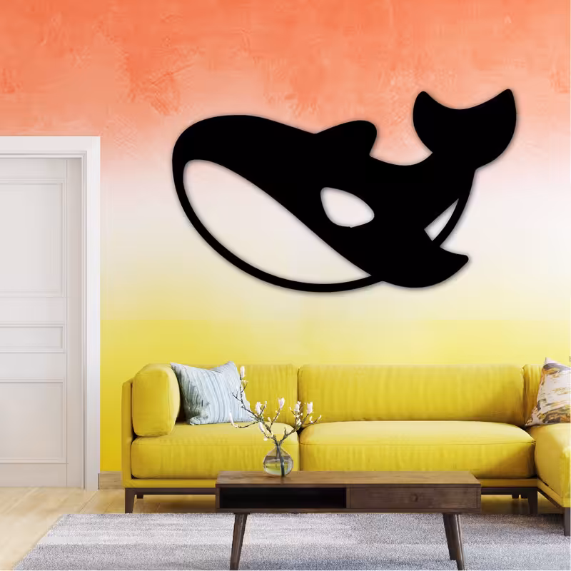 استیکر مدل نهنگ فانتزی کد km-whale