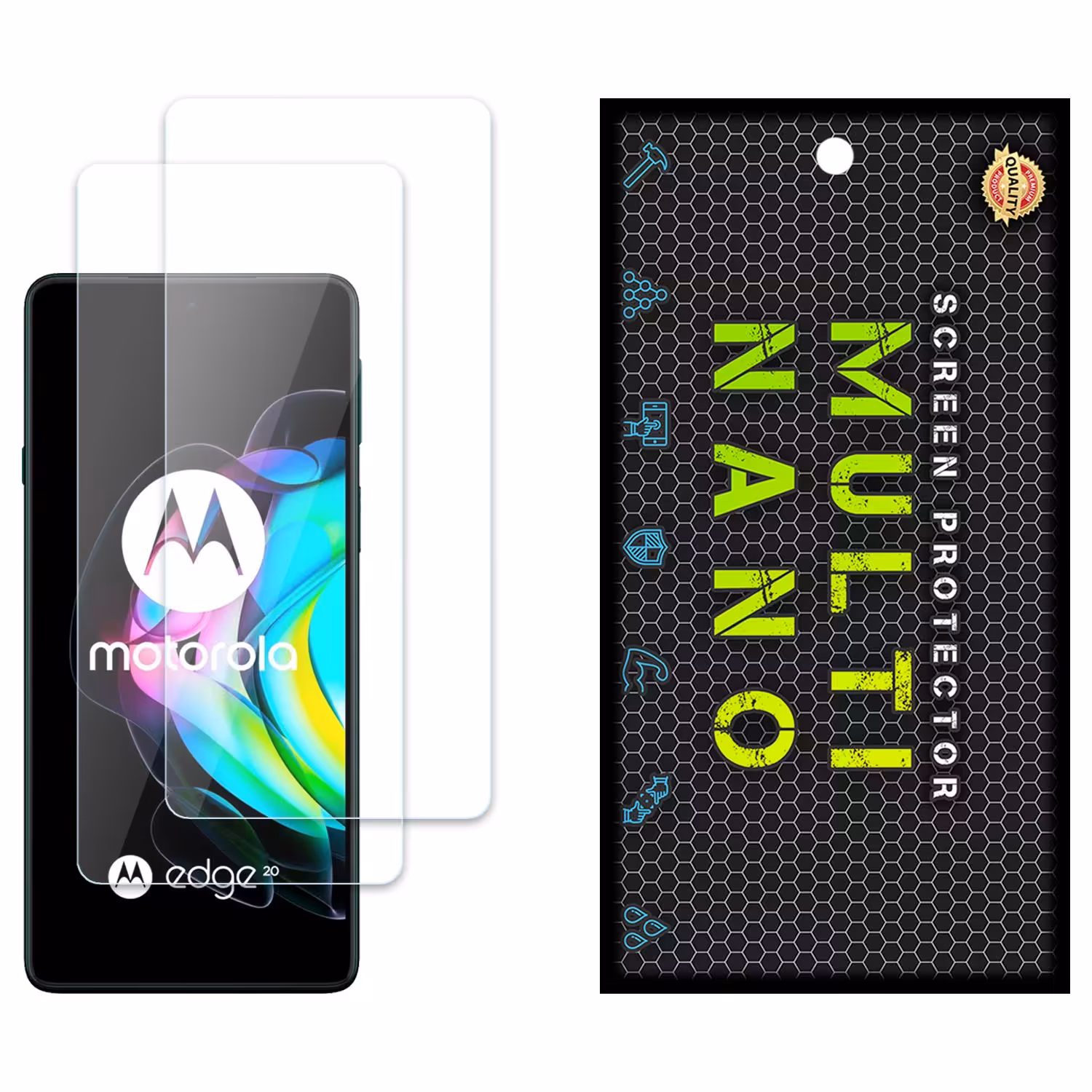 محافظ صفحه مولتی نانو مدل X-S2N برای موبایل موتورولا  Edge 20 پک دو عددی