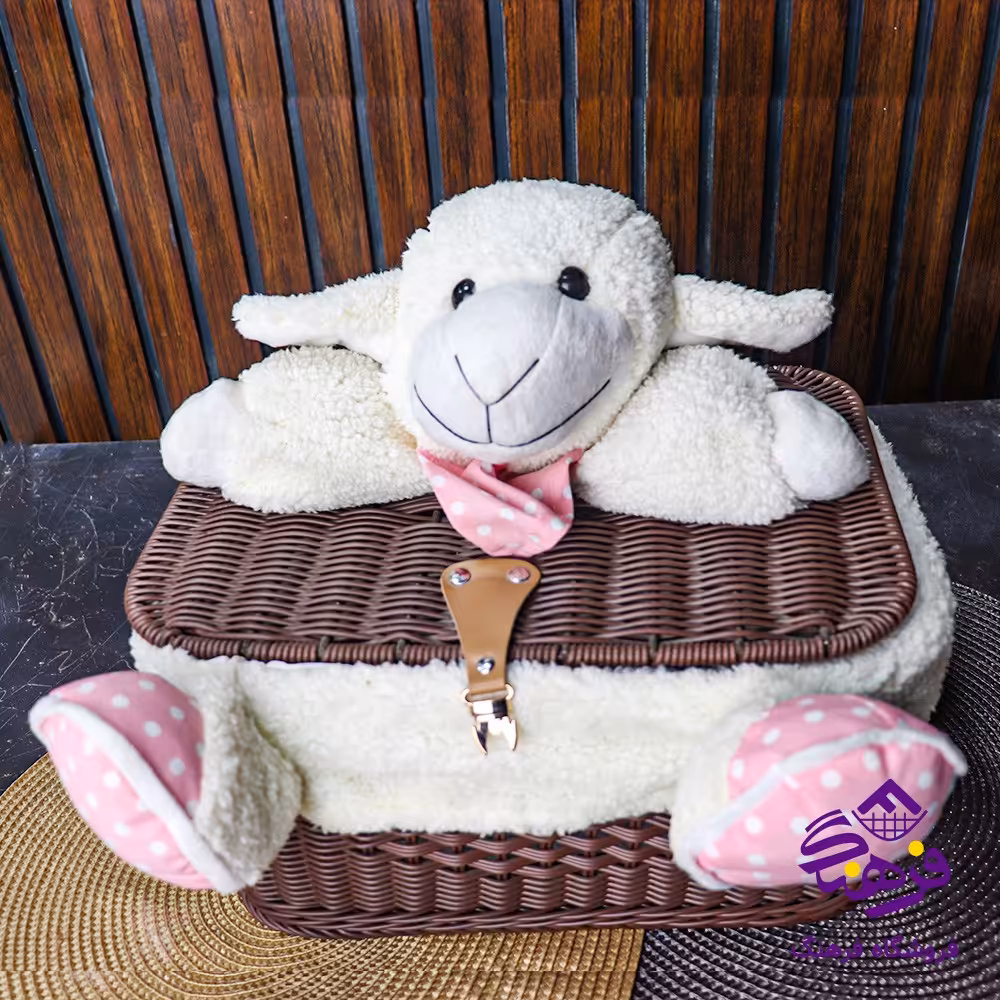 صندوقچه بافت عروسکي زيبا ثمين2