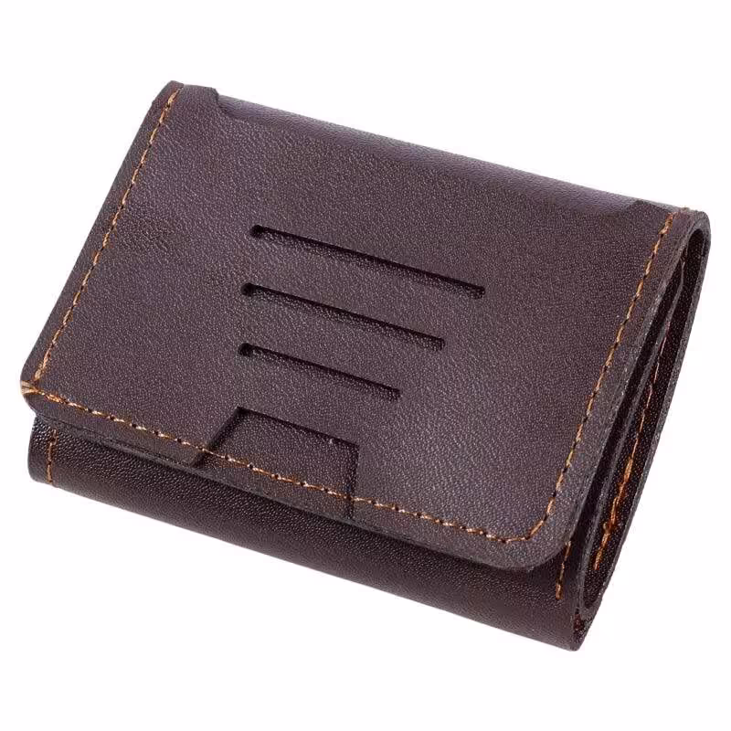 کیف پول چرمی کد 2070 - قهوه ای