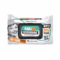 دستمال مرطوب نینو مدل SCRUBBING بسته 50 عددی