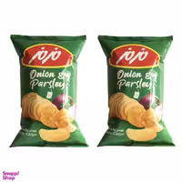 چیپس پیاز و جعفری مزمز وزن ۶5 گرم بسته 2 عددی