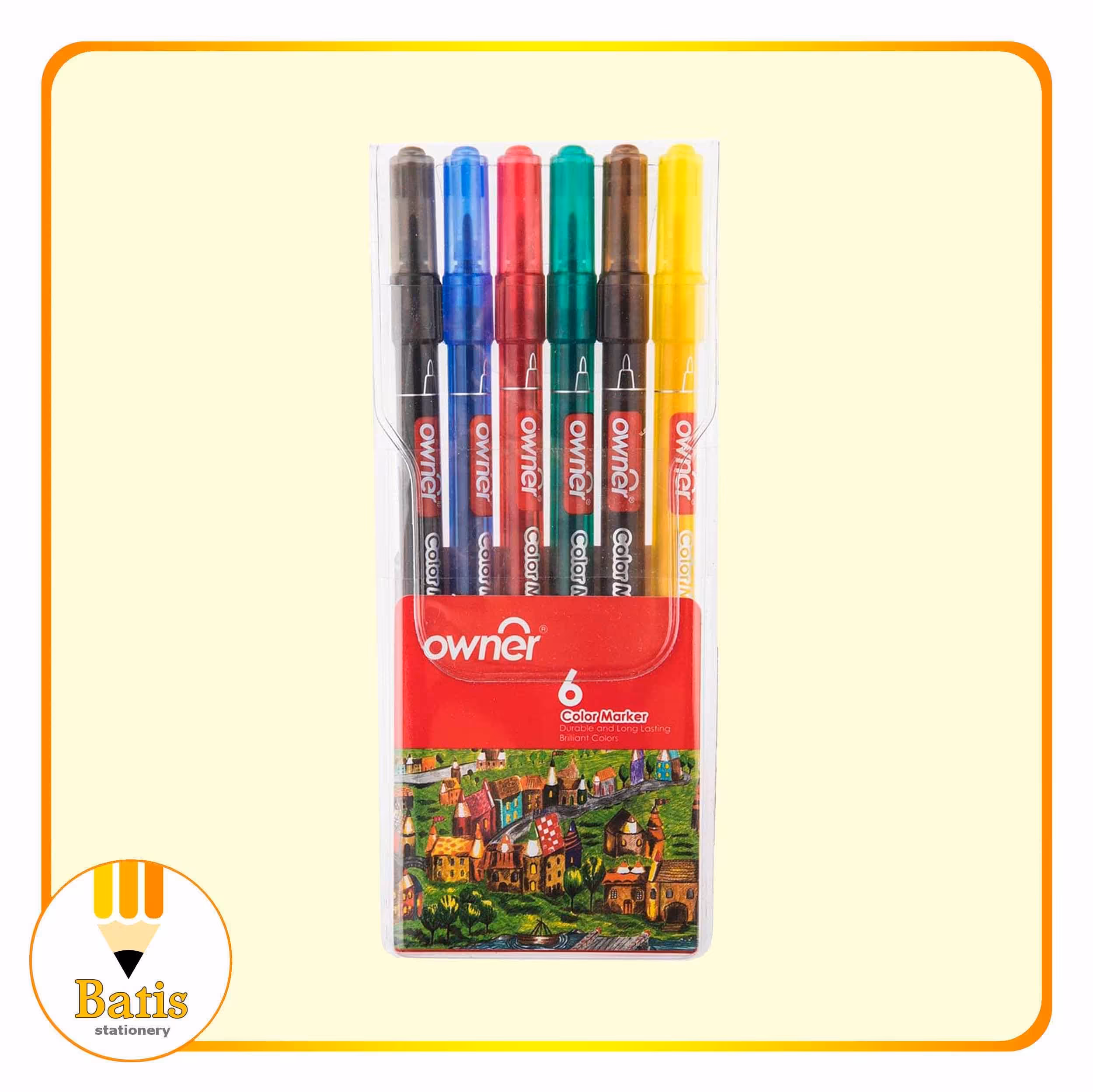 ماژیک رنگ آمیزی 6 رنگ اونر