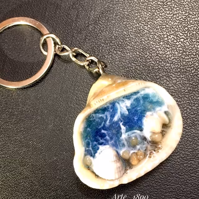 جاکلیدی دریا در صدف  - طراحی مینیاتوری طبیعی