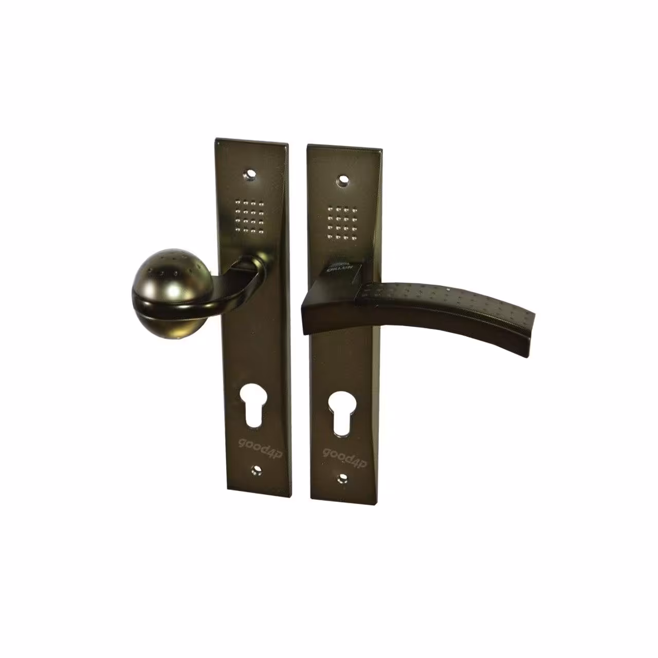 دستگیره پلاک سربی مدل 3824 آپارتمانی چپ زیتونی هورین کلون