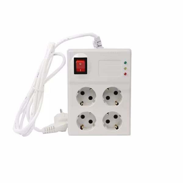 محافظ 4 خانه ارت دار کامپیوتر با کابل 1.8 متر پارت کد 2204