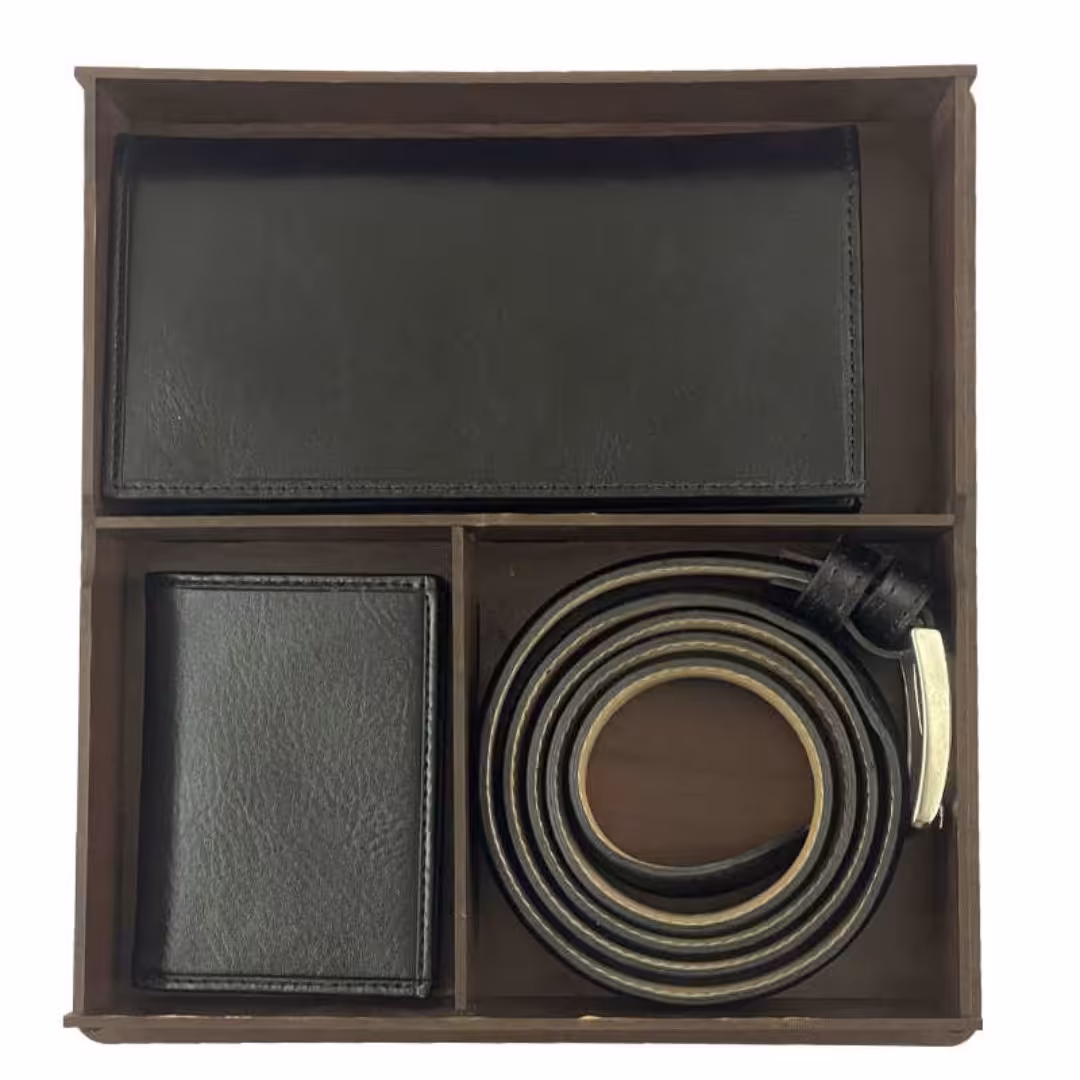 ست هدیه تمام چرم طبیعی بسیار شیک و باکلاس مناسب برای هدیه دادن و کادو دادن